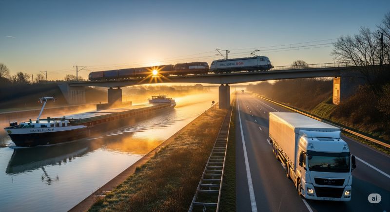 Logistikstandort Hamm, Logistikimmobilien im Ruhrgebiet, Logistikdienstleister in Hamm, trimodale Verkehrsanbindung in Hamm